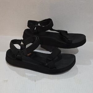 Teva Women's Black Sandals Size 10